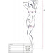 Passion - Bs098 Bodystocking Negro Talla Única