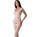 Passion - Bs098 Bodystocking Blanco Talla Única