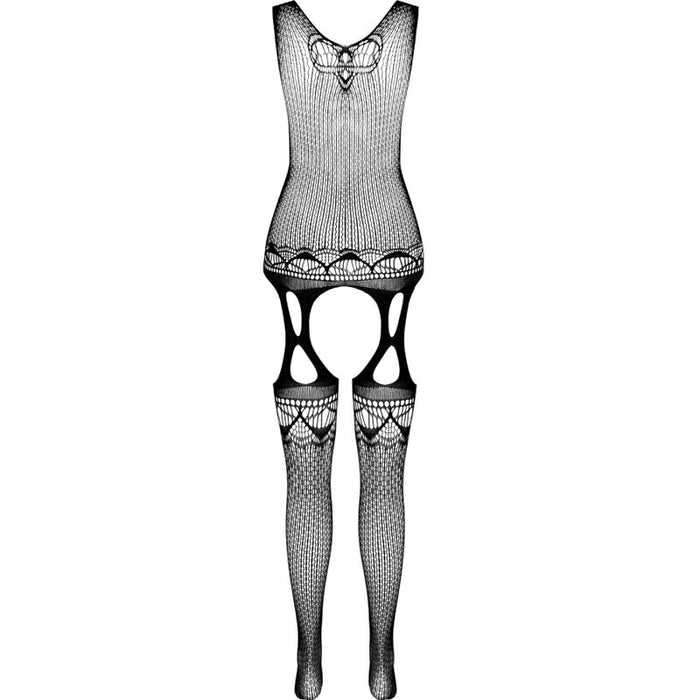 Passion - Bs099 Bodystocking Negro Talla Única