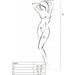 Passion - Bs099 Bodystocking Blanco Talla Única