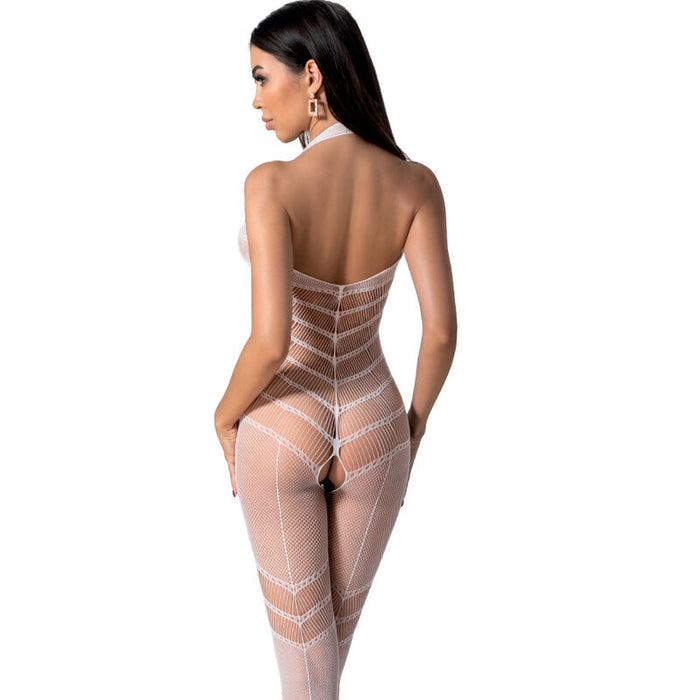 Passion - Bs100 Bodystocking Blanco Talla Única