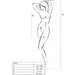 Passion - Bs101 Bodystocking Blanco Talla Única