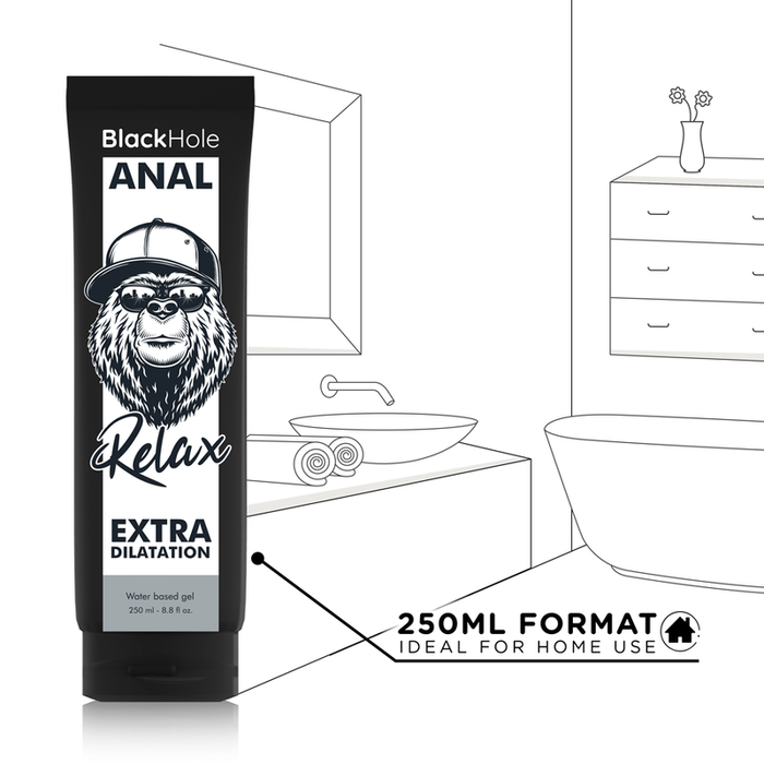 Black Hole - Gel Base Agua Dilatación Anal 250 Ml