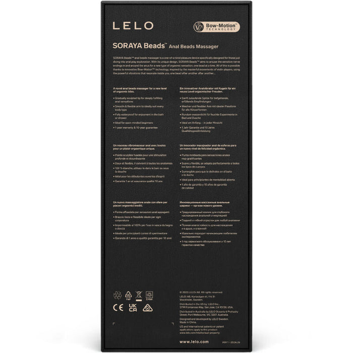 Lelo - Soraya Beads Masajeador Anal Negro