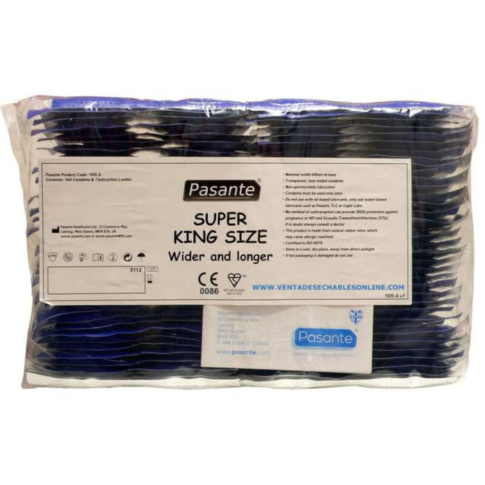 Pasante - Preservativo Tamaño Super King Bolsa 144 Unidades