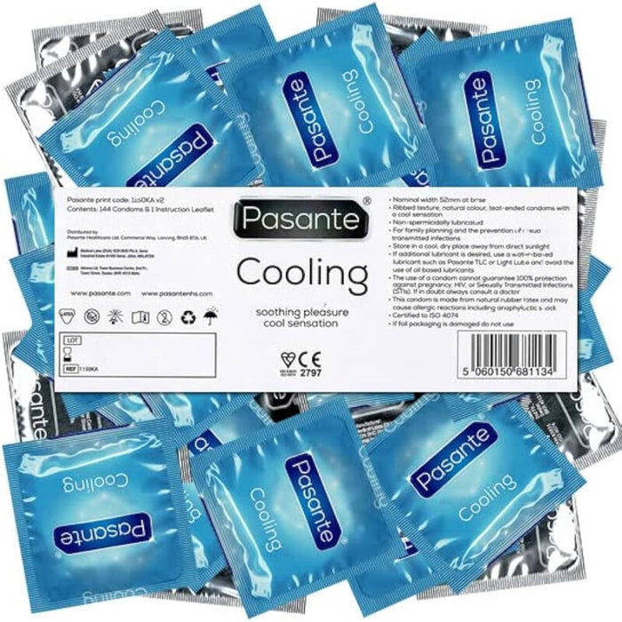 Pasante - Preservativo Efecto Frio Bolsa 144 Unidades