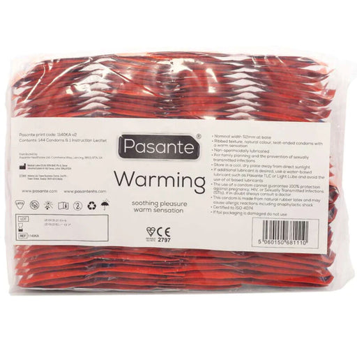 Pasante - Preservativo Efecto Calor Bolsa 144 Unidades