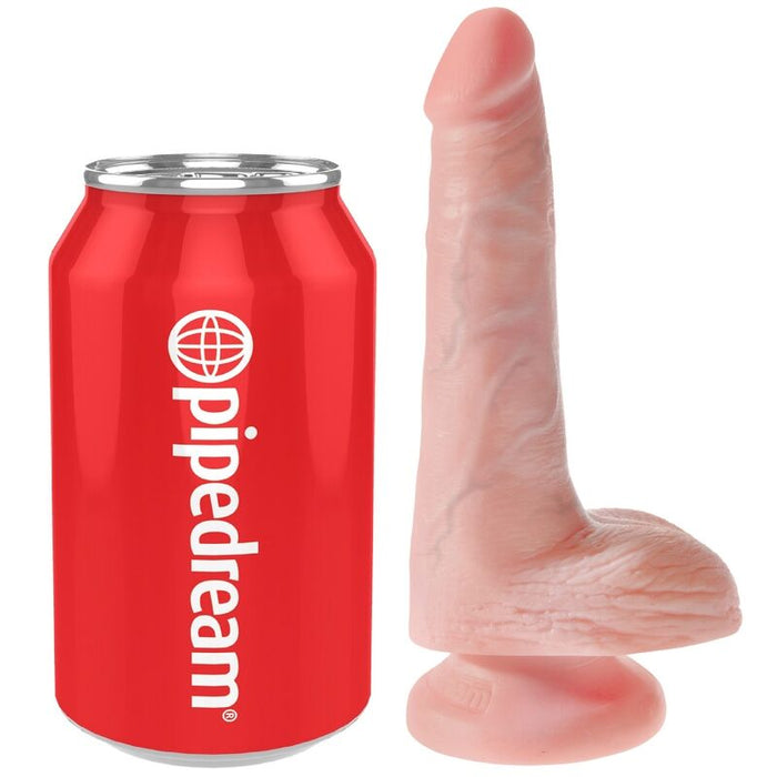 King Cock - Pene Realistico Con Testiculos 13.5 Cm Natural