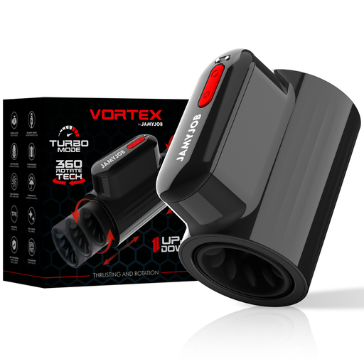 Jamyjob - Vortex Masturbador Turbo Con Empuje Y Rotación 360 Up And Down