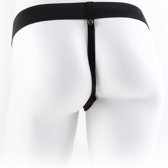 Fetish Fantasy Series Arnés Vibrador De 17,7 Cm Con Hueco Y Testículos Color Natural