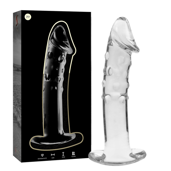 Nebula Series By Ibiza - Modelo 19 Dildo Cristal Transparente 18.5 Cm -o- 4 Cm