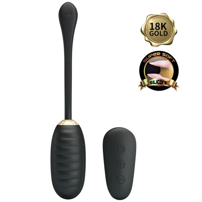Pretty Love - Doreen Huevo Vibrador De Lujo Recargable Negro Control Remoto
