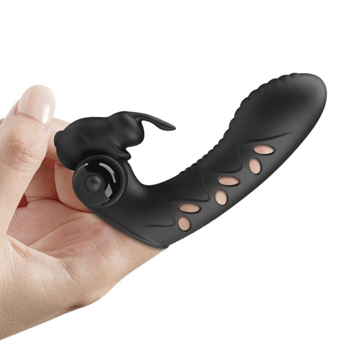 Pretty Love - Vance Funda Dedo Vibrador Conejo Negro