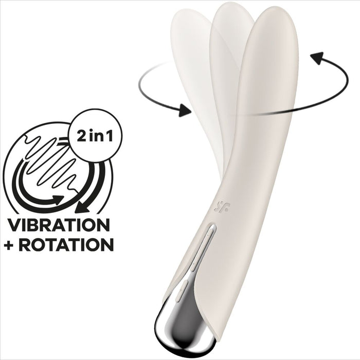 Vibrador Rotador  Satisfyer - Spinning Vibe 1  G-Spot Beige