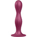 Satisfyer - Double Ball-r Dildo Silicona Granate