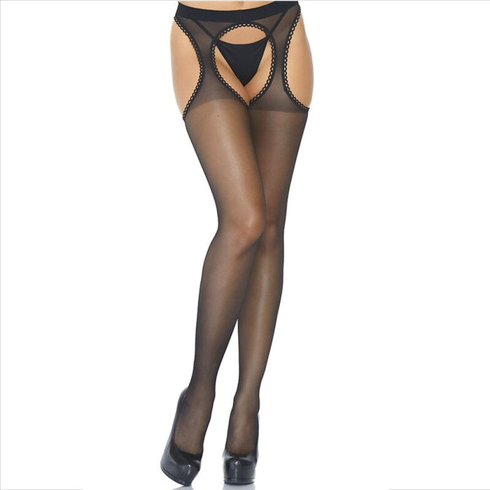 Leg Avenue - Medias De Liguero Transparente