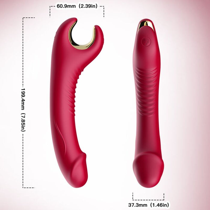 Armony - Prince Dildo Vibrador & Rotador Rojo