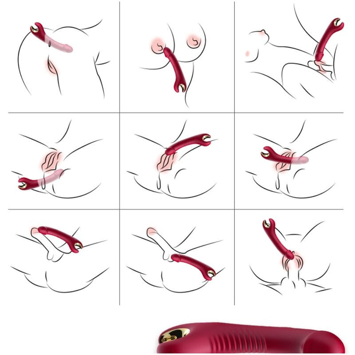 Armony - Prince Dildo Vibrador & Rotador Rojo