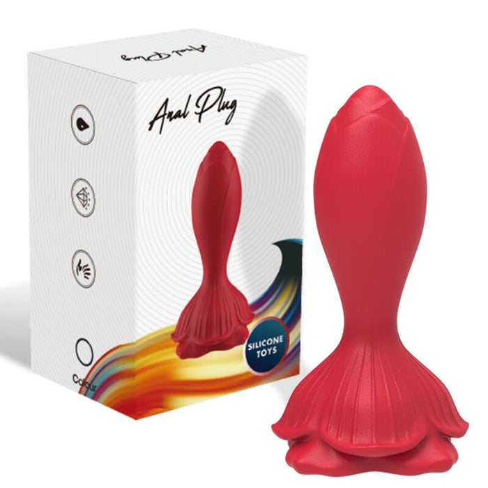 Armony - Rosa Vibrador & Plug Anal Pequeño Control Remoto Rojo