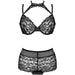 Livco Corsetti Fashion - Linera For The Senses Collection Sujetador + Panty Negro S/m