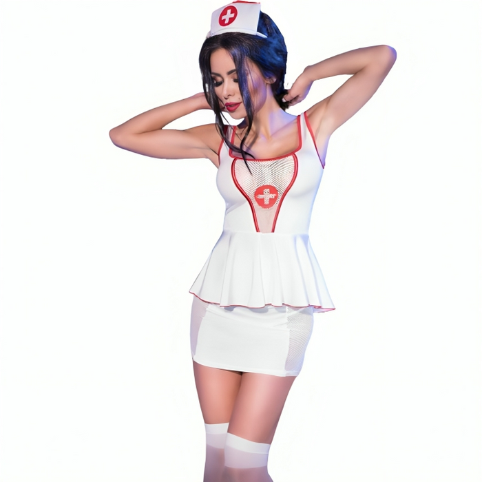 Chilirose - Cr 4160 Disfraz Enfermera Top & Falda L/Xl