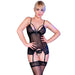 Chilirose - Cr 4415 Set Corset Negro L/xl