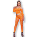 Chilirose - Cr 4661 Top & Leggins Naranja S/m