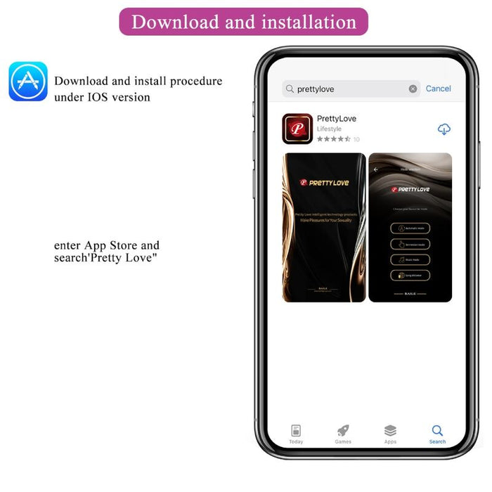 Pretty Love - Baird G-spot 12 Vibraciones Recargable Lila App