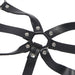 Subblime - Arnés De Cuerpo Correas Ajustable Cuero Negro Talla Única
