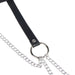 Subblime - Cinturon De Cadenas Anillas Cuero Negro Talla Única