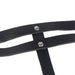 Subblime - Cinturon De Cadenas Anillas Cuero Negro Talla Única