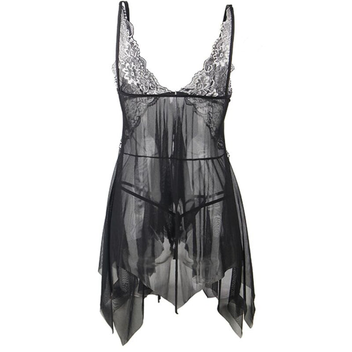Subblime - Babydoll Tela Tul Pecho Encaje L/xl