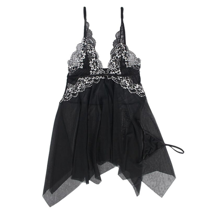 Subblime - Babydoll Tela Tul Pecho Encaje L/xl