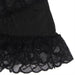 Subblime - Babydoll Con Tirantes Ajustables Y Estampado Floral De Encaje Transparente Negro L/xl