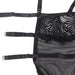 Subblime - Babydoll Con Tirantes Ajustables De Encaje Negro L/xl