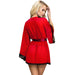 Subblime - Bata Tela Transparente Detalle Encaje Rojo S/m