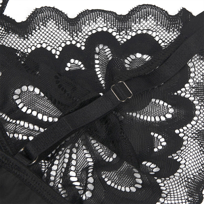 Subblime - Babydoll Con Estampado Floral Pecho Negro L/Xl