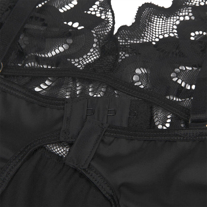 Subblime - Babydoll Con Estampado Floral Pecho Negro L/Xl