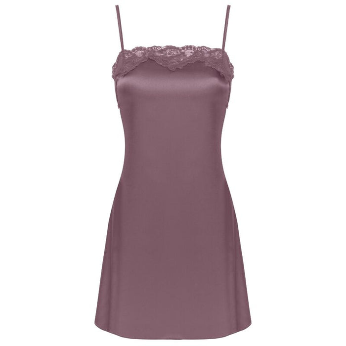 Livco Corsetti Fashion - Jacqueline Lc 90249 Bata + Camisa + Panty Violet L/Xl