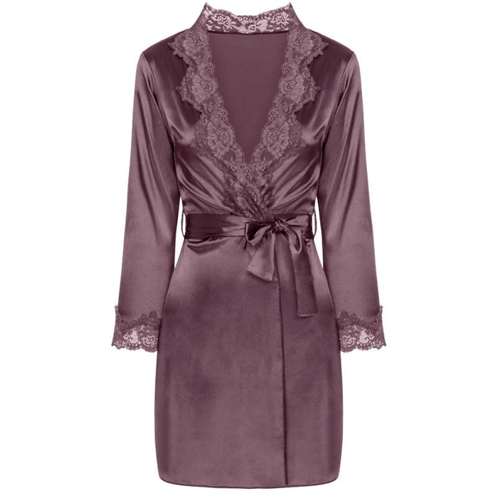 Livco Corsetti Fashion - Jacqueline Lc 90249 Bata + Camisa + Panty Violet L/Xl