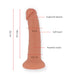 Oninder - Large Bogotá Dildo Vibrador 9 Velocidades Natural 22 Cm -o- 4.5 Cm - App Gratuita