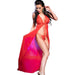 Chilirose - Cr 3275 Babydoll Largo & Tanga Rojo S/m