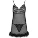 Livco Corsetti Fashion - Zerunam Set Babydoll + Tanga Negro S/m