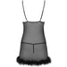 Livco Corsetti Fashion - Zerunam Set Babydoll + Tanga Negro S/m