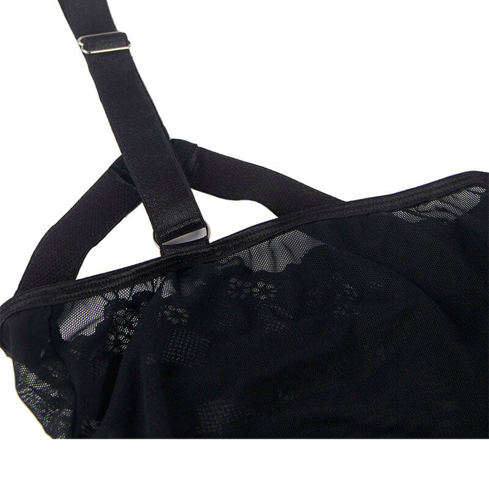 Subblime - Teddy Con Liguero Detalle Tiras Pecho Negro S/m
