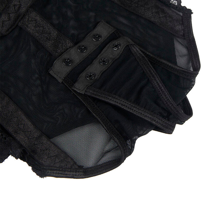 Subblime - Teddy Con Liguero Detalle Tiras Pecho Negro S/m