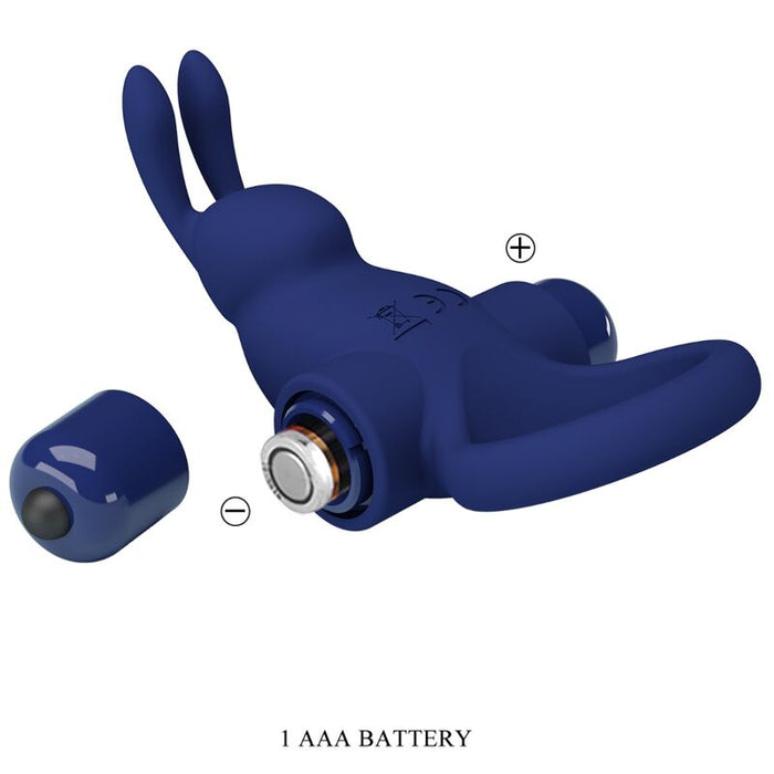 Pretty Love - Jiro Anillo Rabbit Con Vibración Azul