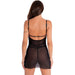 Livco Corsetti Fashion - Krolina Lc 90734 Chemise + Tanga Negro S/m