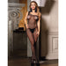 Subblime - 952037 Bodystocking De Rejilla De Un Hombro Con Diamantes Negro Talla Única