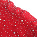 Subblime - 952181 Bodystocking De Rejilla Con Guantes Y Diamantes Rojo Talla Única
